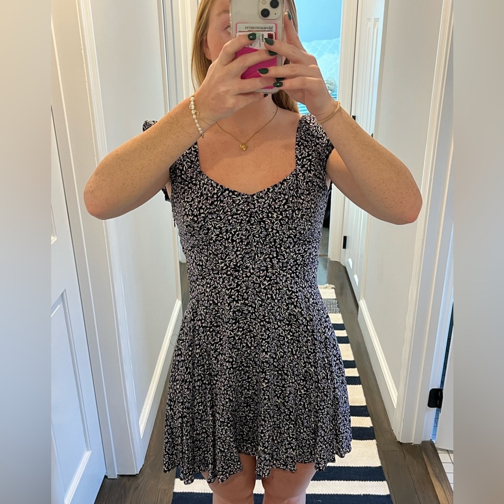 SIZE S floral urban dress (NEVER WORN)